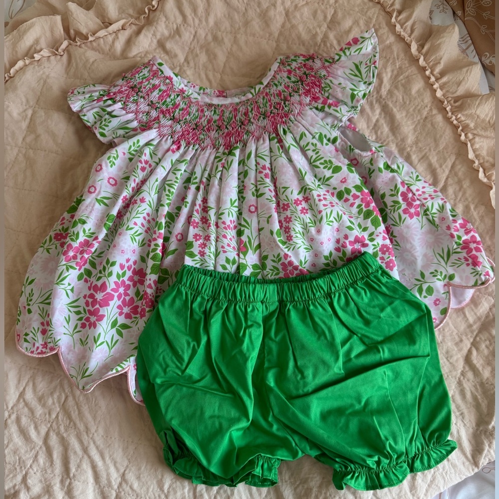 Floral Baby Diaper Set